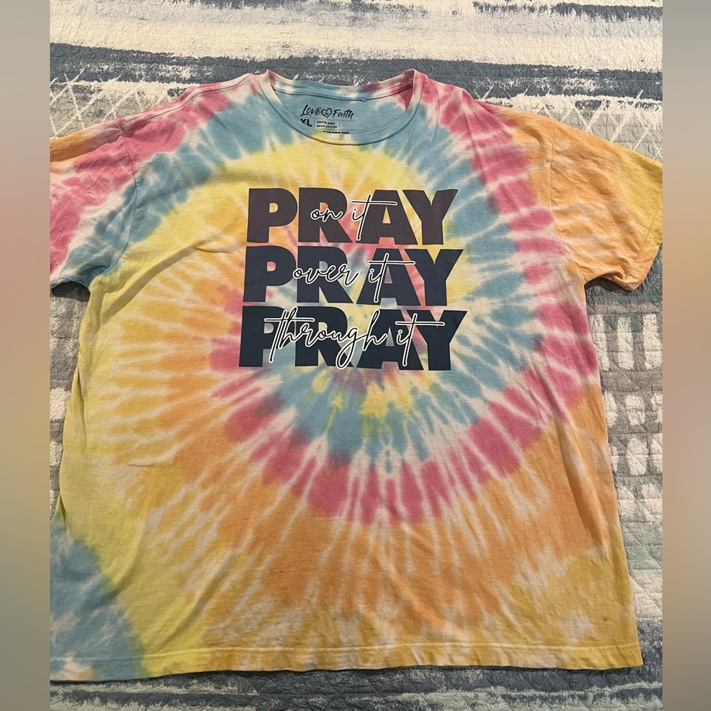 Love in Faith Tye Dye Tshirt